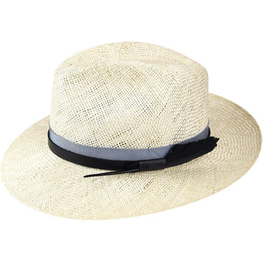 Bailey Braylon Litestraw® Straw Fedora in Natural #color_ Natural