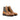 DapperFam Ryker in Herringbone / Med Brown Men's Sartorial & Italian Leather Moc Boot in Herringbone / Med Brown