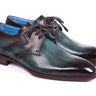 Paul Parkman Men's Medallion Toe Derby Shoes in Turquoise & Brown