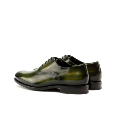 DapperFam Vero in Khaki Men's Hand-Painted Patina Derby in #color_
