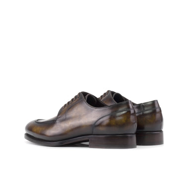 DapperFam Lorenzo in Tobacco Men's Hand-Painted Patina Derby Split Toe in #color_