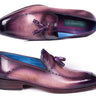 Paul Parkman Men's Tassel Loafers in Purple