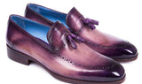 Paul Parkman Men's Tassel Loafers in Purple