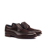 DapperFam Zephyr in Dark Brown / Brown Men's Italian Leather & Italian Suede Longwing Blucher in Dark Brown / Brown