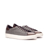 DapperFam Rivale in Light Grey Men's Flannel Trainer in Light Grey