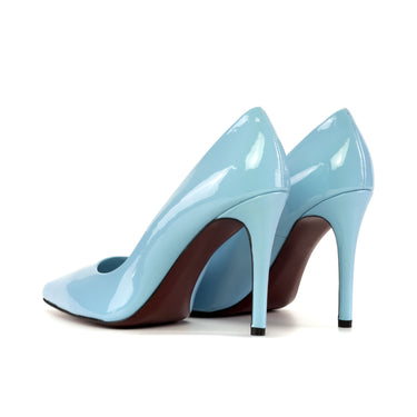 DapperFam Fiorenza in Sky Blue Women's Super Soft Patent High Heel