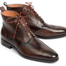 Paul Parkman Men's Wingtip Ankle Boots in Brown