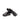 DapperFam Rialto in Light Grey / Black Men's Flannel & Italian Leather Monk Slipper
