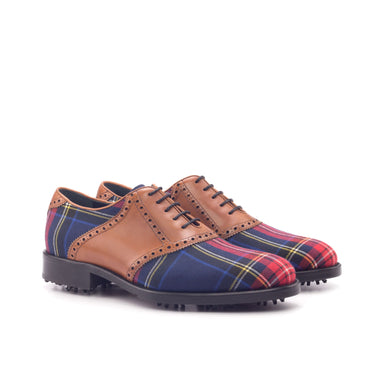 DapperFam Fabrizio Golf in Tartan / Cognac