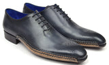 Paul Parkman Men's Opanka Construction Oxfords in Anthracite Gray
