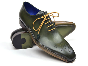 Paul Parkman Men's Opanka Construction Oxfords in Green