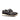 DapperFam Zephyr in Black / Light Grey Men's Flannel & Italian Patent Leather Longwing Blucher in Black / Light Grey