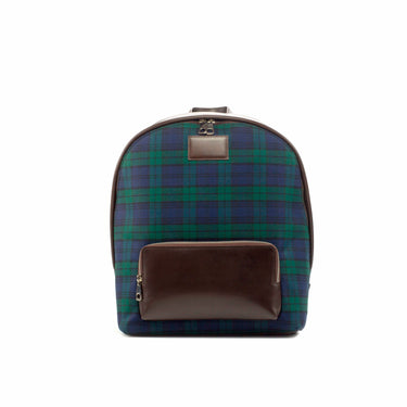 DapperFam Luxe Men's Back Pack in Blackwatch Sartorial