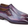 Paul Parkman Men's Side Lace Leather Oxfords in Purple