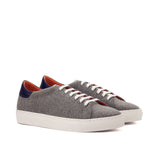 DapperFam Rivale in Light Grey Men's Flannel Trainer — Style 3478
