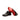 DapperFam Fabrizio in Black / Red Men's Italian Leather Saddle
