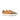 DapperFam Rivale in Orange / Grey Men's Linen Trainer in Orange / Grey
