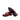 DapperFam Luciano Golf in Red / Black Men's Italian Full Grain Leather & Italian Pebble Grain Leather Loafer