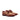 DapperFam Zephyr in Tweed / Dark Brown Men's Sartorial & Italian Croco Embossed Leather Longwing Blucher in Tweed / Dark Brown