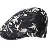 Kangol Street Floral 504 Jacquard Knit Cap in Black Floral #color_ Black Floral