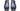 Paul Parkman Men's Wingtip Single Monkstraps in Navy