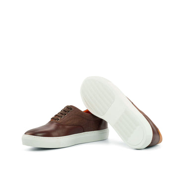 DapperFam Riccardo in Brown Men's Linen Top Sider