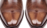 Paul Parkman Men's Leather Oxfords in Antique Brown Burnished