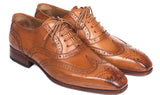 Paul Parkman Men's Leather Wingtip Oxfords in Cognac