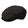 Dobbs Mate Wool Ivy Cap in Black #color_ Black