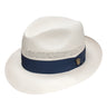 Dobbs Center Dent (Vented) Vented Shantung Straw Fedora in Natural #color_ Natural