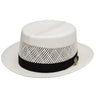 Dobbs Optimo (Vented) Vented Milan Straw Optimo Fedora in Natural #color_ Natural