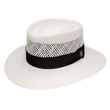 Dobbs St Charles (Vented) Vented Shantung Straw Panama Hat Natural
