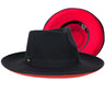 Scala Dillane ProvatoKnit™ Wide Brim Rancher in Black / Red OSFM #color_ Black / Red OSFM