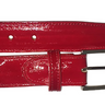 Belvedere Genuine Eel Belt in Red in Red 44 #color_ Red 44