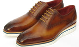Paul Parkman Smart Casual Men's Oxfords in Brown