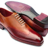 Paul Parkman Goodyear Welted Wingtip Oxfords in Bordeaux & Camel