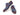 Paul Parkman Men's Smart Casual Oxford Shoes in Blue & Purple