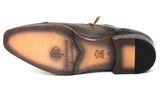 Paul Parkman Men's Hand-Painted Leather Captoe Oxfords in Gray