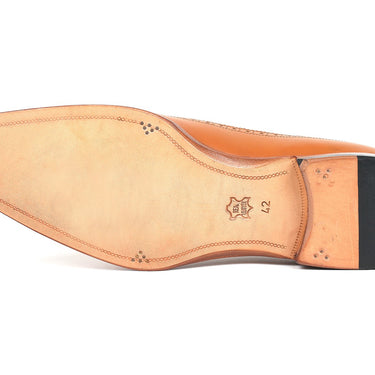 Paul Parkman Dual Tone Wingtip Derby Shoes in Cognac & Cream in #color_
