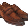 Paul Parkman Men's Suede Goodyear Welted Loafers in Brown Antique