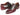 Paul Parkman Men's Wingtip Leather Oxfords in Bordeaux & Green