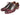 Paul Parkman Men's Wingtip Leather Oxfords in Bordeaux & Green