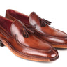 Paul Parkman Hand-Sewn Tassel Loafers in Brown