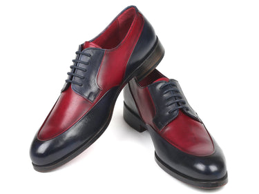Paul Parkman Men's Derby Shoes in Bordeaux & Navy