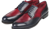 Paul Parkman Men's Derby Shoes in Bordeaux & Navy