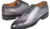 Paul Parkman Goodyear Welted Punched Oxfords in Gray