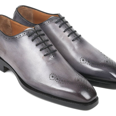 Paul Parkman Goodyear Welted Punched Oxfords in Gray in #color_