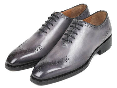 Paul Parkman Goodyear Welted Punched Oxfords in Gray