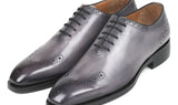 Paul Parkman Goodyear Welted Punched Oxfords in Gray