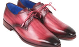 Paul Parkman Hand-Painted Derby Shoes in Pink & Purple